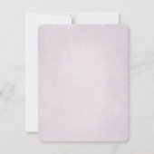 ピンクのデイジーの花束 招待状 (裏面)