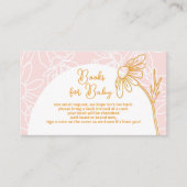 ピンクのデイジーブックリクエストのエンクロージャカード エンクロージャーカード (正面)