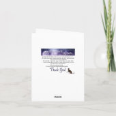 ピンクのデイジー白カード カード (裏面)