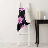 ピンクのデイジー、フローラ写真 シェルパブランケット (インサイチュ)