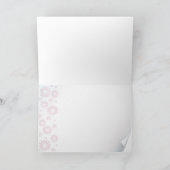 ピンクのデイジー 感謝カード (内部)