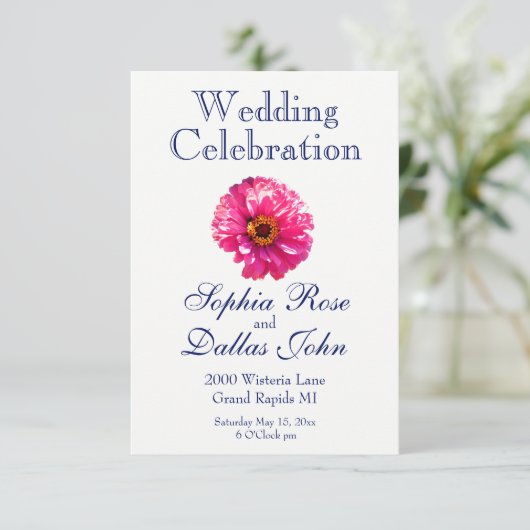 ピンクのデイジー 招待状 (スタンド正面)