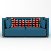 ピンクのデイリリー花の模様（黒）