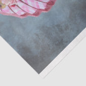 ピンクのデカップジュを着たスタンダードプードル 薄葉紙 (詳細)