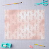 ピンクのデコページの乗馬 薄葉紙 (クラフト)