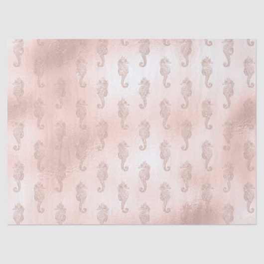 ピンクのデコページの乗馬 薄葉紙 (正面)