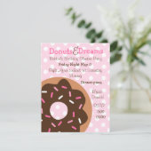 ピンクのデコレーション 招待状 (スタンド正面)