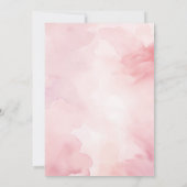 ピンクのデザート スイート ワン セレブレーション ファースト バースデー 招待状 (裏面)