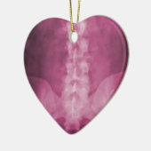 ピンクのデジタルX線の芸術のオーナメント セラミックオーナメント (左)