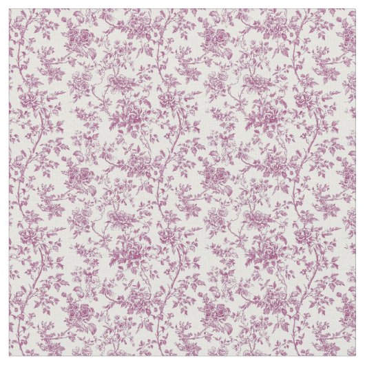 ピンクのトイルの開花枝 ファブリック (クローズアップ)