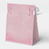 ピンクのトゥインクルリトルスタースカイベビーシャワー フェイバーボックス (裏面サイド)