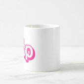 ピンクのトップス コーヒーマグカップ (中央)