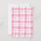 ピンクのトラクターファーム動物の誕生日感謝していあなた カード (裏面)