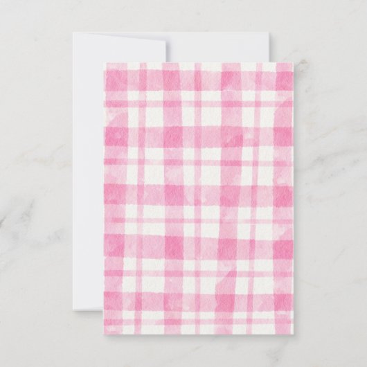 ピンクのトラクターファーム動物の誕生日感謝していあなた カード (裏面)