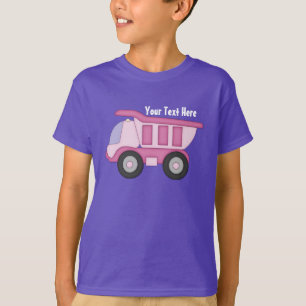 ピンクのトラック(パーソナライズな) Tシャツ