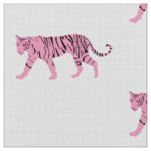 ピンクのトラ ファブリック (クローズアップ)