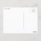 ピンクのトリリウムフラワー ポストカード (裏面)