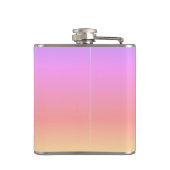 ピンクのトロピカルサンセットパームツリーアロハ6oz。 フラスク (裏面)