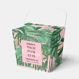 ピンクのトロピカルパームバチェロレッテハングオーバーキット フェイバーボックス