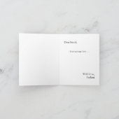 ピンクのトロピカルブーケ結婚式パーティー提案カード 招待状 (内部)