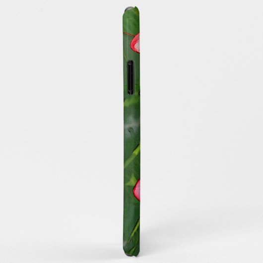 ピンクのトロピカル フランジパニ アート Case-Mate iPhoneケース (裏面/右)