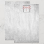 ピンクのトンボパーソナライズされたイ文具 便箋 (正面/裏面)