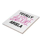 ピンクのトータル素晴らしアベラ・ギフト タイル (側面)