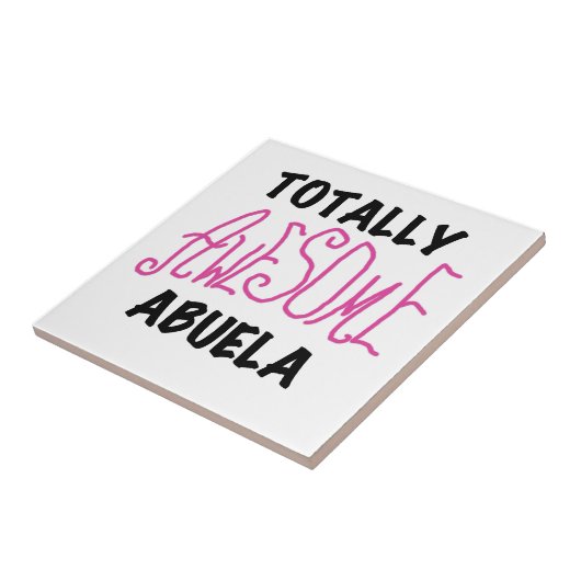 ピンクのトータル素晴らしアベラ・ギフト タイル (側面)