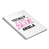 ピンクのトータル素晴らしアベラ・ギフト ノートブック (右側)