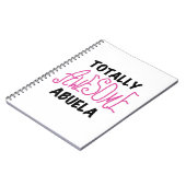 ピンクのトータル素晴らしアベラ・ギフト ノートブック (左側)