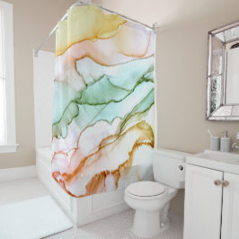 ピンクのトープ抽象芸術シャワーカーテン シャワーカーテン