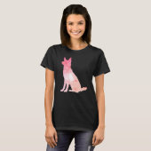 ピンクのドイツの羊飼いフィッティング Tシャツ (正面フル)