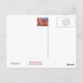 ピンクのドッグウッドの木の花ポストカード開花ツリー ポストカード (裏面)