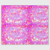 ピンクのドットのラッピング紙 ラッピングペーパー (フラット)