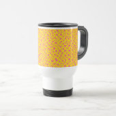 ピンクのドットの晴れたタンブラー- 15oz トラベルマグ (正面右)