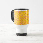 ピンクのドットの晴れたタンブラー- 15oz トラベルマグ (正面左)