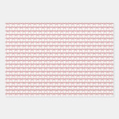 ピンクのドットストライプと弓ベビーガールシャワー ラッピングペーパーシート (正面2)