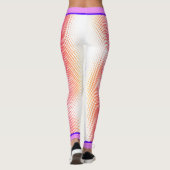 ピンクのドットパターン（名前はWHITE） レギンス (裏面)
