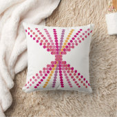 ピンクのドット クッション (ブランケット)