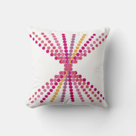 ピンクのドット クッション