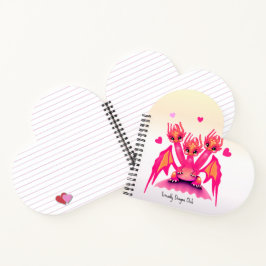 ピンクのドラゴン ノートブック