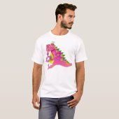 ピンクのドラゴン Tシャツ (正面フル)