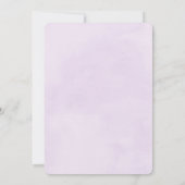 ピンクのドリームキャッチャー パープルの水彩 結婚式招待状 招待状 (裏面)