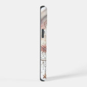 ピンクのドリームキャッチャー iPhone 15ケース (右側面)