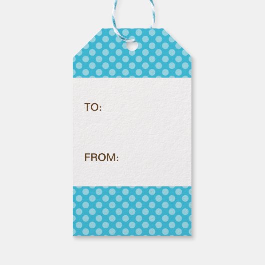 ピンクのドレスのブルネット妊婦 ギフトタグ (裏面)