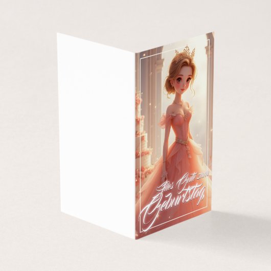 ピンクのドレスの誕生日プリンセス (外部)