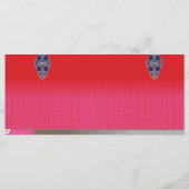 ピンクのドレスを着た女性の絵画 メニュー (裏面)