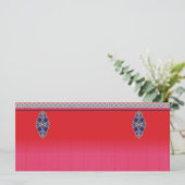 ピンクのドレスを着た女性の絵画 メニュー (スタンド正面)