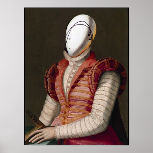 ピンクのドレスを着た女性ファッションの劇場衣装 ポスター (正面)