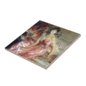 ピンクのドレスを着た女性(ジョバンニ・ボルディーニ) タイル (側面)